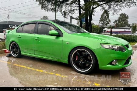 20x8.5 20x9.5 Simmons FR-1 Gloss Black on Ford Falcon