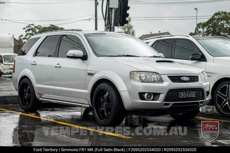 20x8.5 20x9.5 Simmons FR-1 Satin Black on Ford Territory