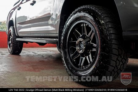 18x9.0 Grudge Offroad DEMON Milling Windows on LDV T60