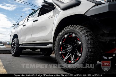 18x9.0 Grudge Offroad ARROW on Toyota Hilux