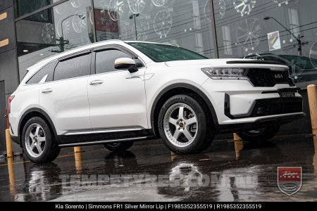 19x8.5 19x9.5 Simmons FR-1 Silver on Kia Sorento