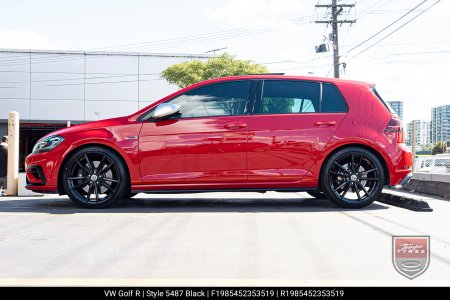 19x8.5 5487 Black on VW Golf R