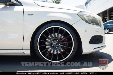 19x8.5 19x9.5 1224 MB1224 Black on Mercedes A-Class