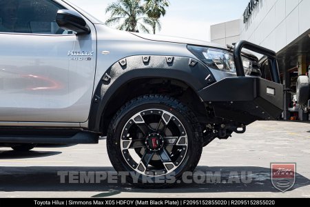 20x9.5 Simmons MAX X05 HDFOY on Toyota Hilux