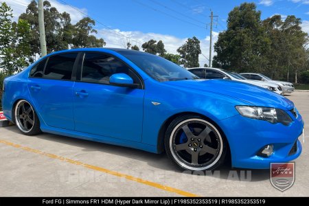 19x8.5 19x9.5 Simmons FR-1 Hyper Dark on Ford Falcon