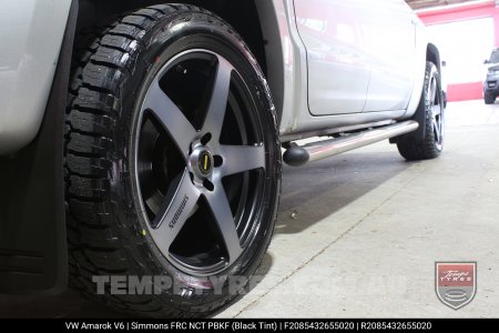 20x8.5 20x10 Simmons FR-C Black Tint NCT on VW Amarok