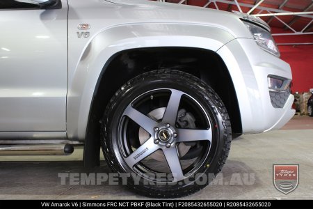 20x8.5 20x10 Simmons FR-C Black Tint NCT on VW Amarok