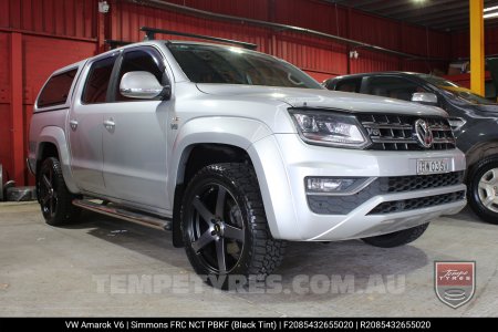 20x8.5 20x10 Simmons FR-C Black Tint NCT on VW Amarok