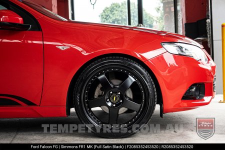 20x8.5 20x9.5 Simmons FR-1 Satin Black on Ford Falcon