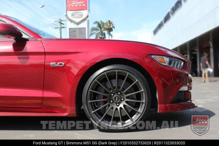 20x10 20x11 Simmons MS1 DG on Ford Mustang