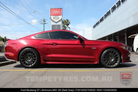 20x10 20x11 Simmons MS1 DG on Ford Mustang
