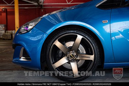 20x8.5 20x10 Simmons FR-C Copper Tint NCT on Holden Astra