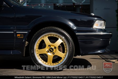 17x7.0 17x8.5 Simmons FR-1 Gold on Mitsubishi Galant