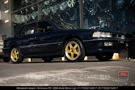 17x7.0 17x8.5 Simmons FR-1 Gold on Mitsubishi Galant