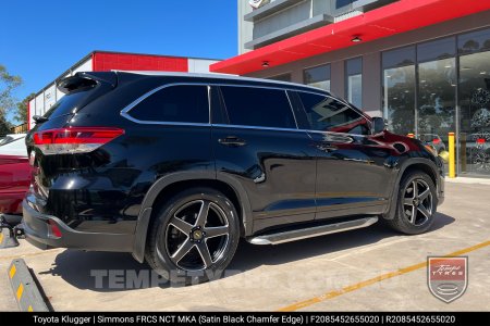 20x8.5 20x10 Simmons FR-CS Satin Black NCT  on Toyota Kluger