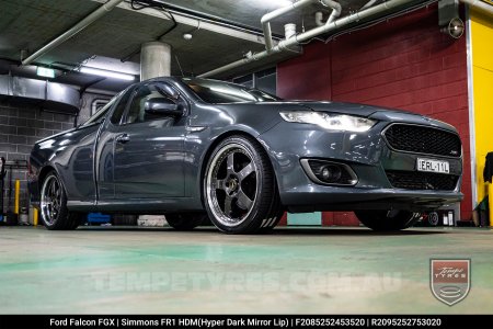 20x8.5 20x9.5 Simmons FR-1 Hyper Dark on Ford Falcon