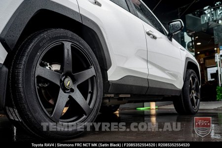 20x8.5 20x10 Simmons FR-C Satin Black NCT on Toyota RAV4