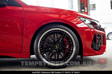 Custom Simmons Wheels on Audi RS3