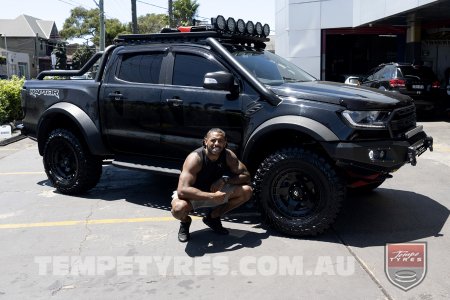 18x9.0 SC Racing R118 Matt Black  on  Josh Addo-Carr