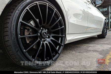 20x8.5 20x10 Simmons MS1 MK on Mercedes C-Class