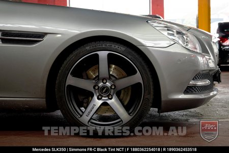 18x8.0 18x9.0 Simmons FR-C Black Tint NCT on Mercedes SLK-Class