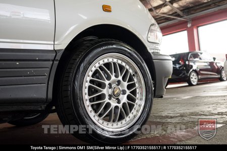 17x7.0 17x8.5 Simmons OM-1 Silver on Toyota Tarago