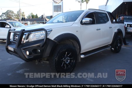 17x9.0 Grudge Offroad DEMON Milling Windows on Nissan Navara