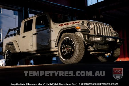 20x9.0 Simmons MAX X11 MBW on Jeep Gladiator