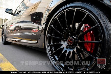 20x8.5 20x10 Simmons MS1 MK on Holden Commodore