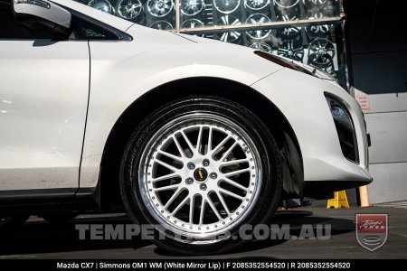 20x8.5 Simmons OM-1 White on Mazda CX7 