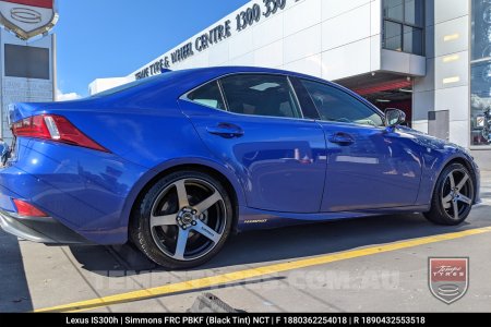 18x8.0 18x9.0 Simmons FR-C Black Tint NCT on Lexus IS