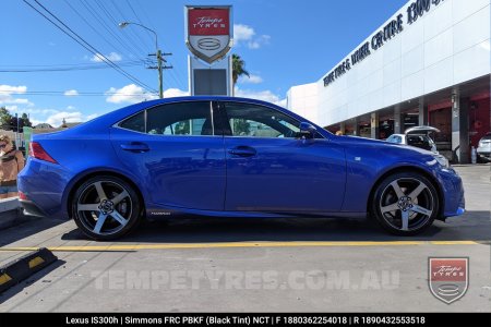 18x8.0 18x9.0 Simmons FR-C Black Tint NCT on Lexus IS