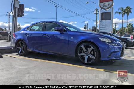 18x8.0 18x9.0 Simmons FR-C Black Tint NCT on Lexus IS