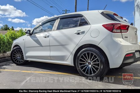 16x7.0 Starcorp Racing L560 HEAT on Kia Rio