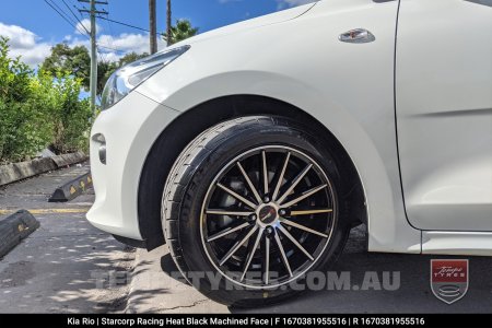 16x7.0 Starcorp Racing L560 HEAT on Kia Rio