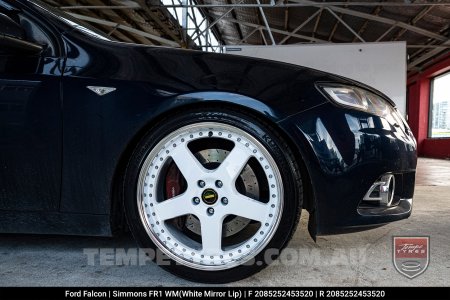 20x8.5 20x9.5 Simmons FR-1 White on Ford Falcon