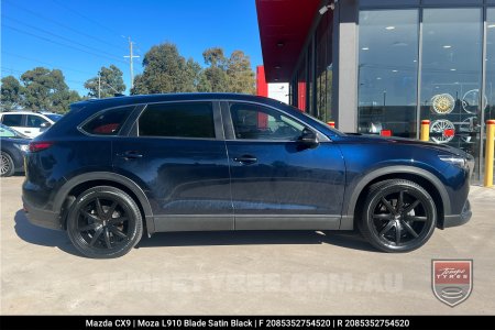 20x8.5 MOZA 910 Blade Satin Black on Mazda CX9