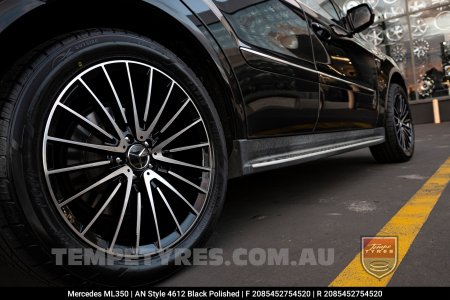 20x8.5 20x9.5 4612 Black Polished on Mercedes ML-Class