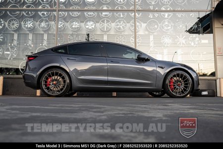 20x8.5 20x10 Simmons MS1 DG on Tesla Model 3