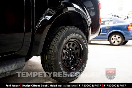 17x8.0 Grudge Offroad BWL Steel D-Hole on Ford Ranger