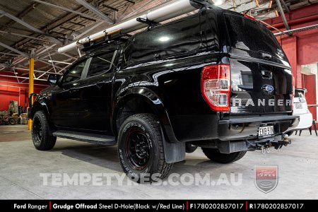 17x8.0 Grudge Offroad BWL Steel D-Hole on Ford Ranger