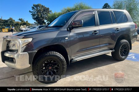 17x9.0 Simmons MAX X11 MBW on Toyota Landcruiser 200 Series