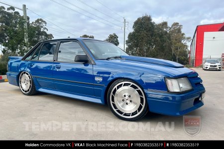 19x8.0 VKA1 Black Machined Face on Holden Commodore VK