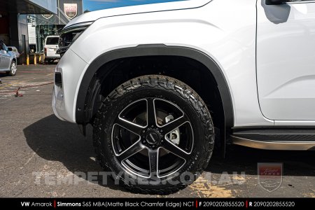 20x9.0 Simmons S6S Matte Black NCT on VW Amarok