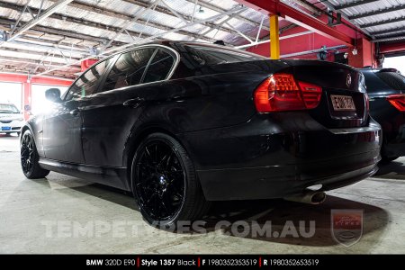 19x8.0 1357 BMGT Black on BMW 3 Series