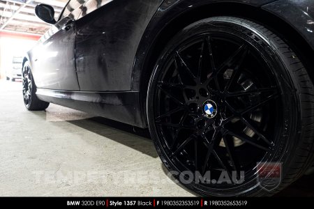 19x8.0 1357 BMGT Black on BMW 3 Series