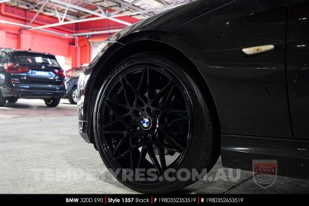 19x8.0 1357 BMGT Black on BMW 3 Series