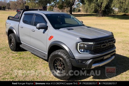 17x9.0 Simmons MAX X12 OBDFW on Ford Ranger Raptor