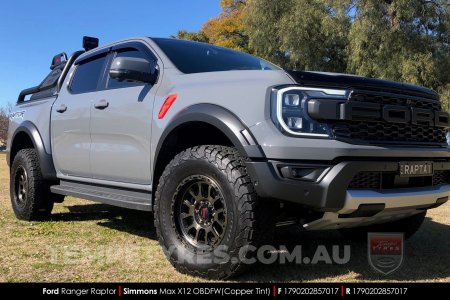 17x9.0 Simmons MAX X12 OBDFW on Ford Ranger Raptor