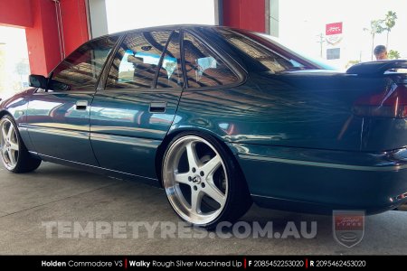 20x8.5 20x9.5 Walky Silver on Holden Commodore VS